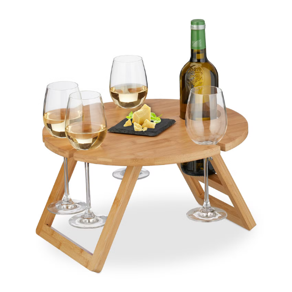 MINA - kleiner Picknicktisch aus Holz für Getränke – Bild 6