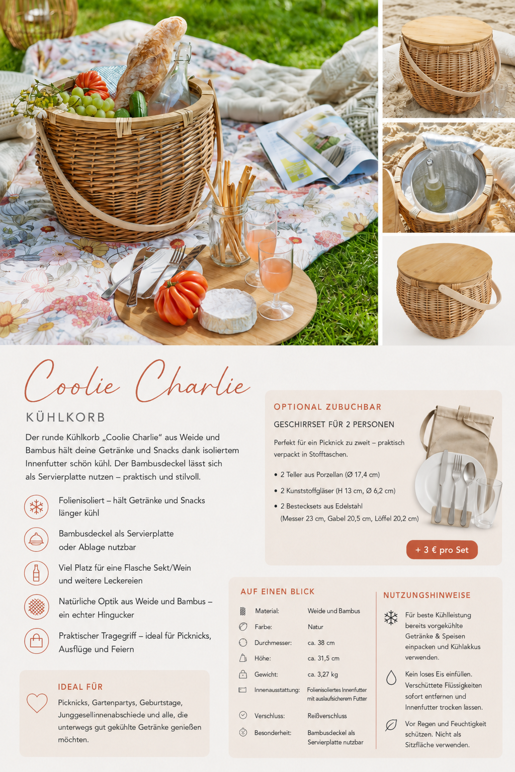 Produktbild Coolie Charlie_Kühlkorb isoliert